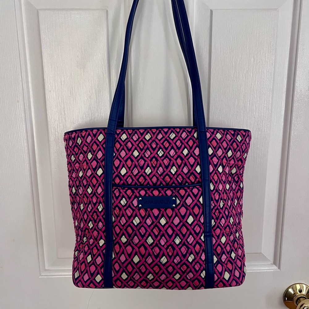 Vera Bradley Katalina Pink Diamonds Zip Tote
